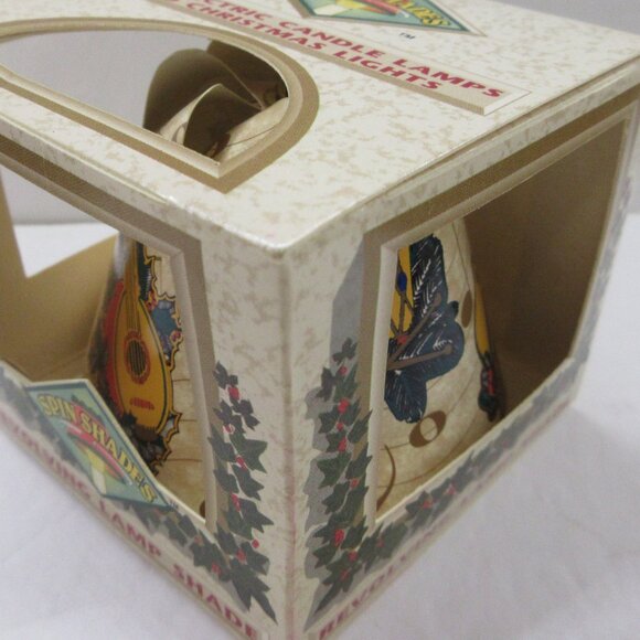 Spin Shades Revolving Spin Lamp Shade Christmas Musical Instruments 1994 Vtg - Picture 12 of 12